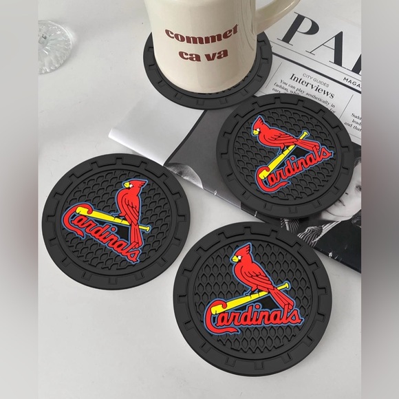St. Louis Cardinals Car Cup Coasters NWT - Picture 5 of 8